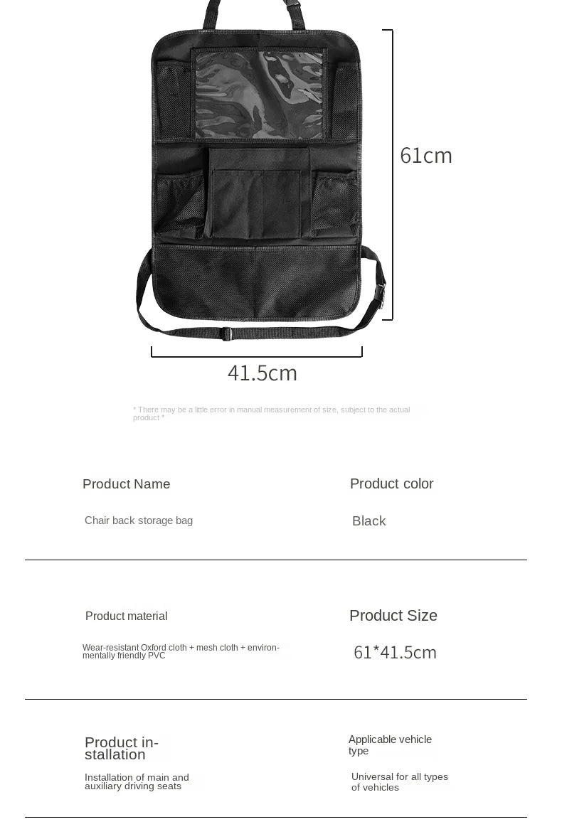 Auto - Sitz Organizer