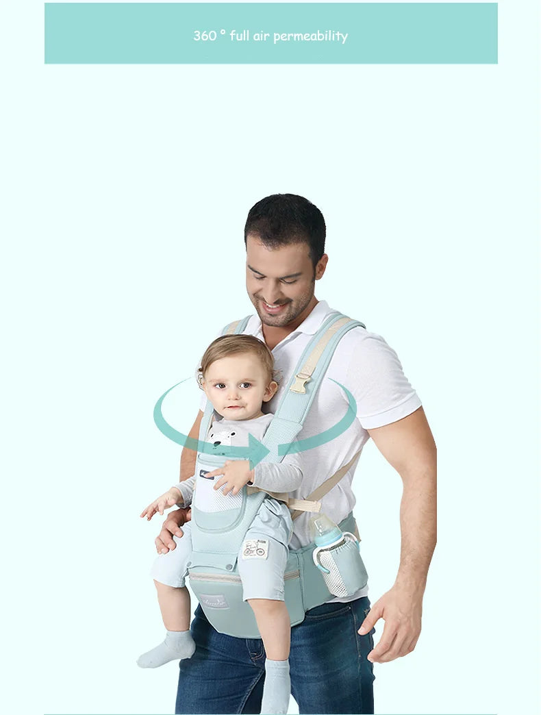 Ergonomische Baby - Trage mit Tasche