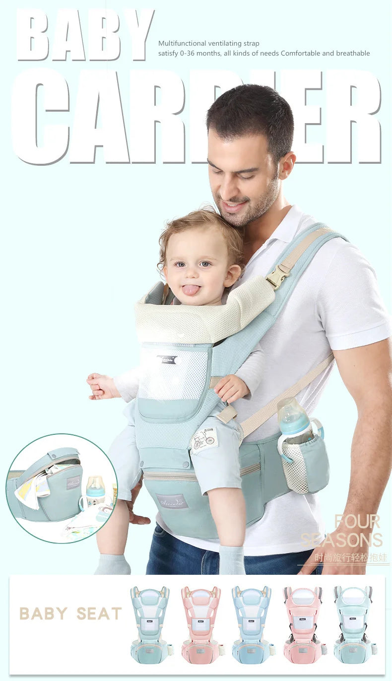 Ergonomische Baby - Trage mit Tasche