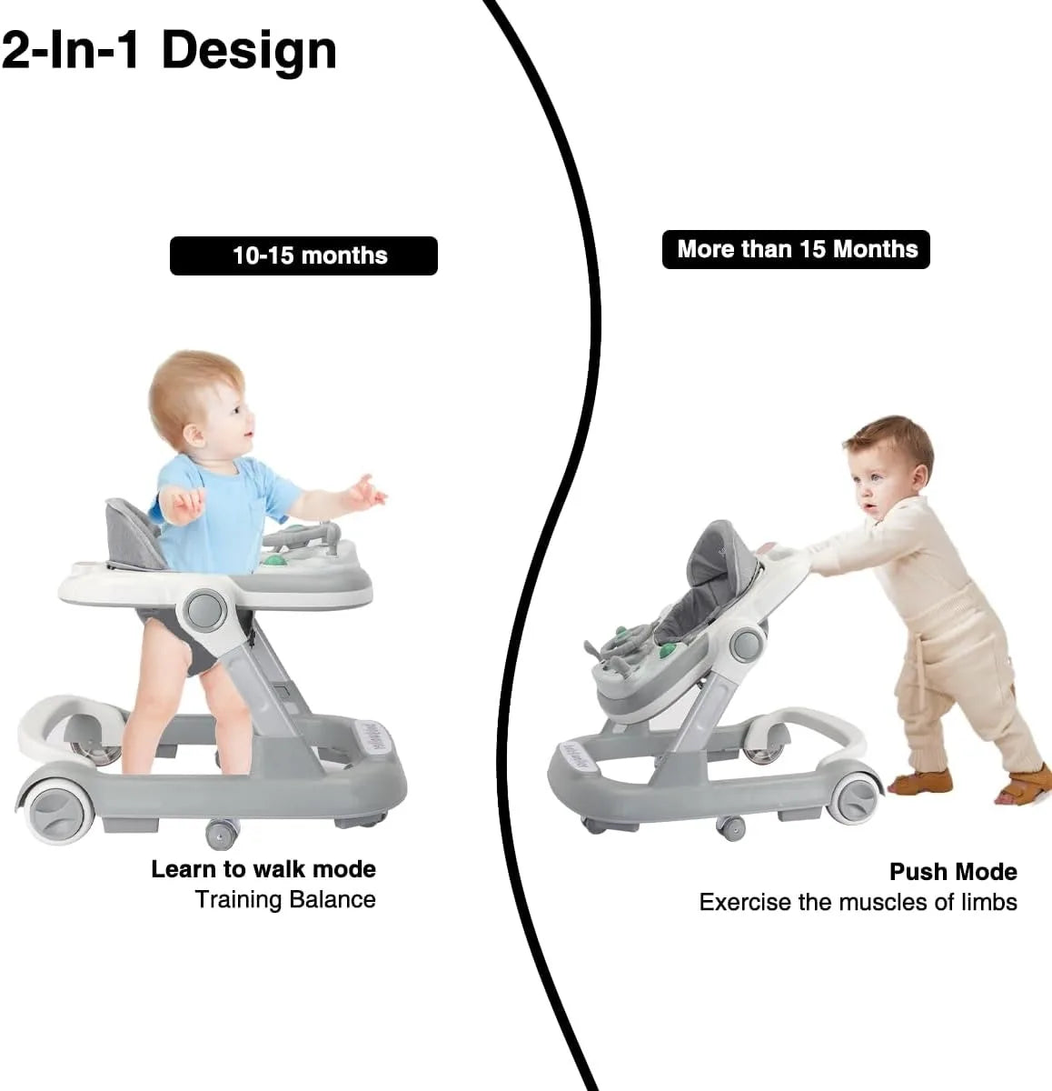 2 in 1 Baby Laufhilfe