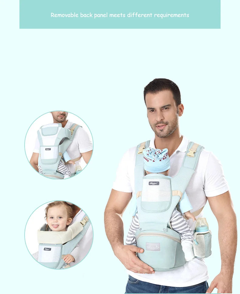 Ergonomische Baby - Trage mit Tasche