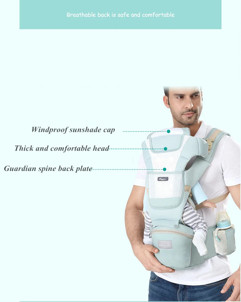 Ergonomische Baby - Trage mit Tasche
