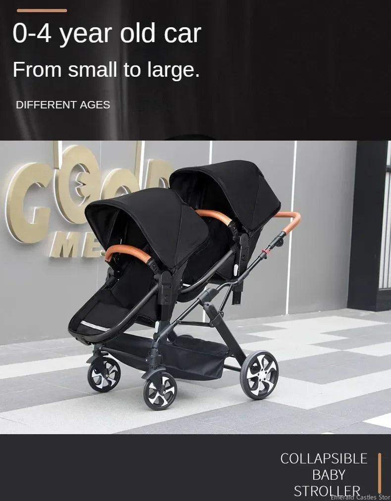 2 Babys Kinderwagen
