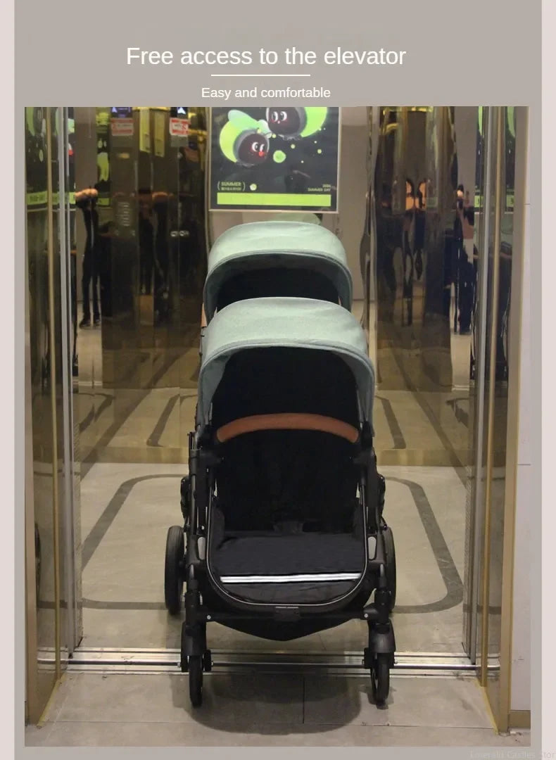 2 Babys Kinderwagen