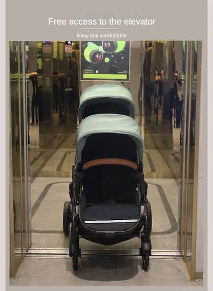 2 Babys Kinderwagen