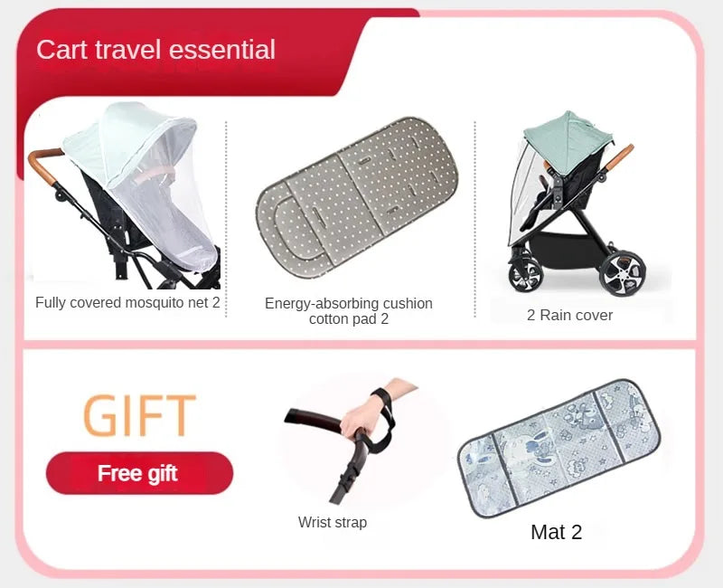 2 Babys Kinderwagen