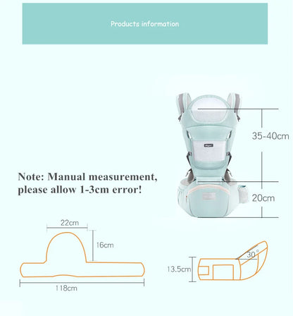 Ergonomische Baby - Trage mit Tasche