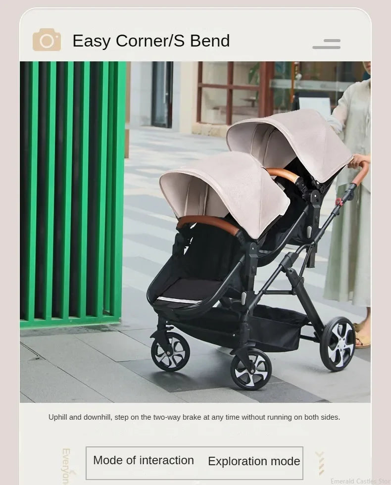 2 Babys Kinderwagen