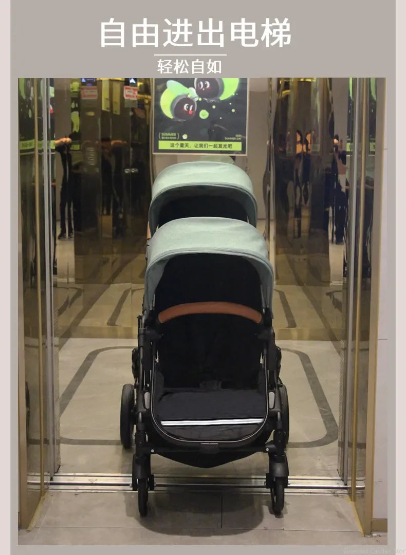 2 Babys Kinderwagen