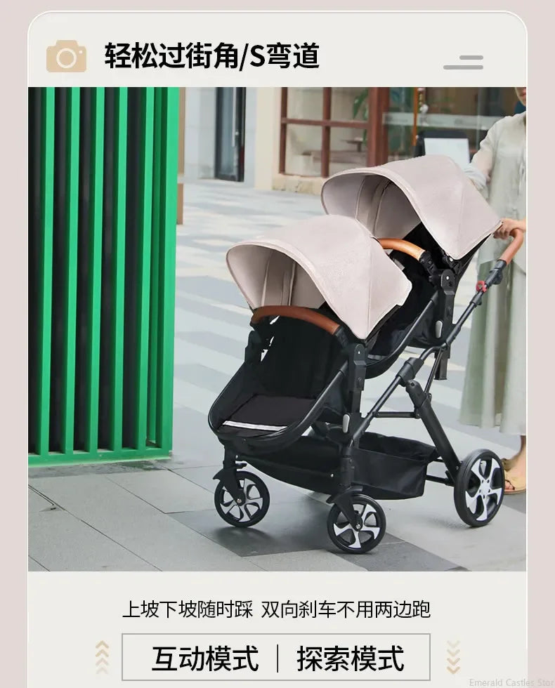 2 Babys Kinderwagen