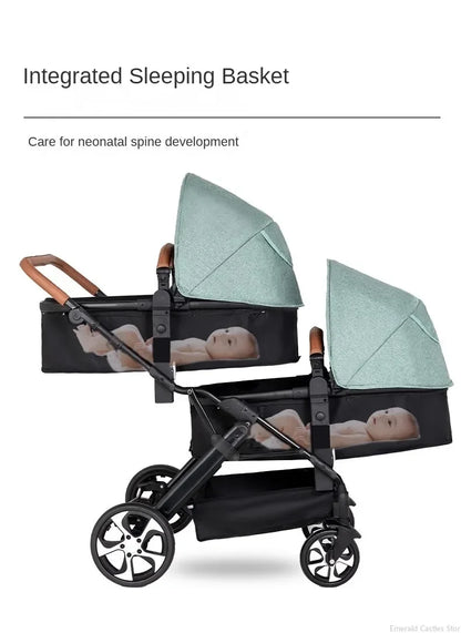 2 Babys Kinderwagen